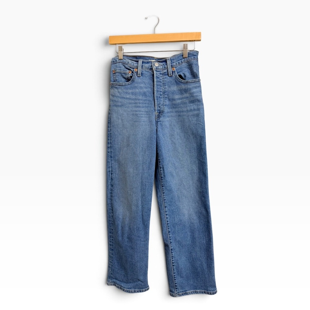 Levis Denim Ribcage Straight Ankle jeans Medium Wash Jeans 27x27